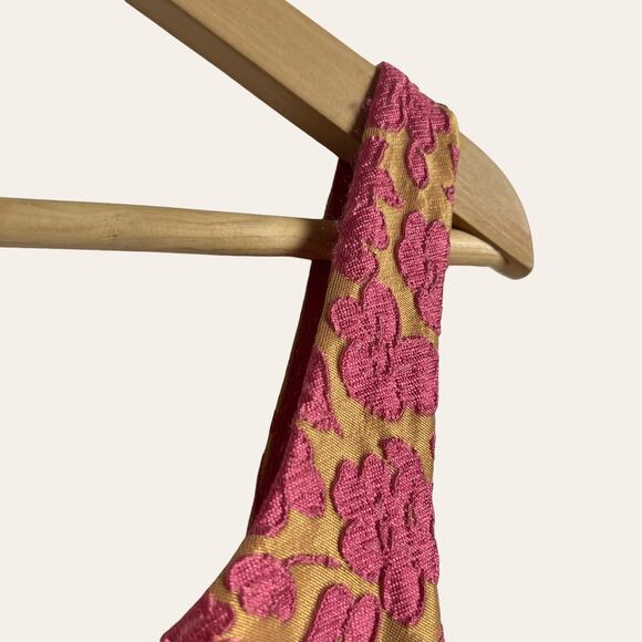 Jill Jill Stuart Pink Floral Jacquard Sweetheart Cocktail Midi Dress Size 0 - Picture 7 of 14